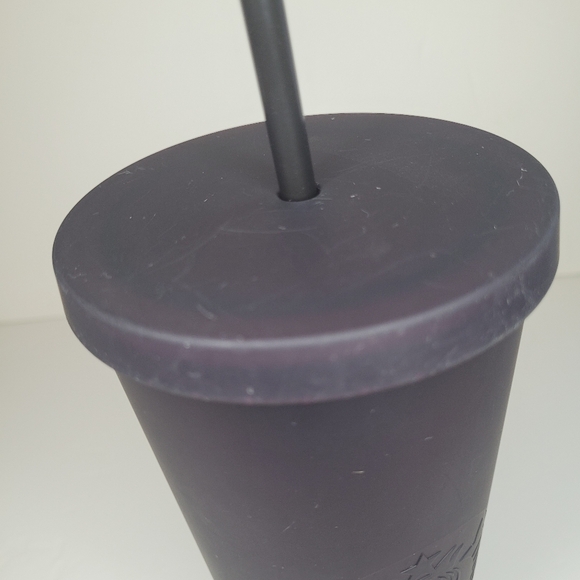 Rare Starbucks Tumbler Matte Plum Halloween Venti 2019 With Straw And Label - Picture 10 of 10
